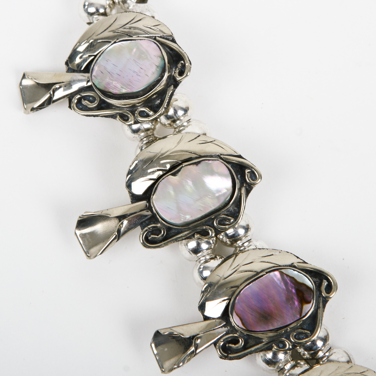 Native American Style Squash Blossom Costume Parure