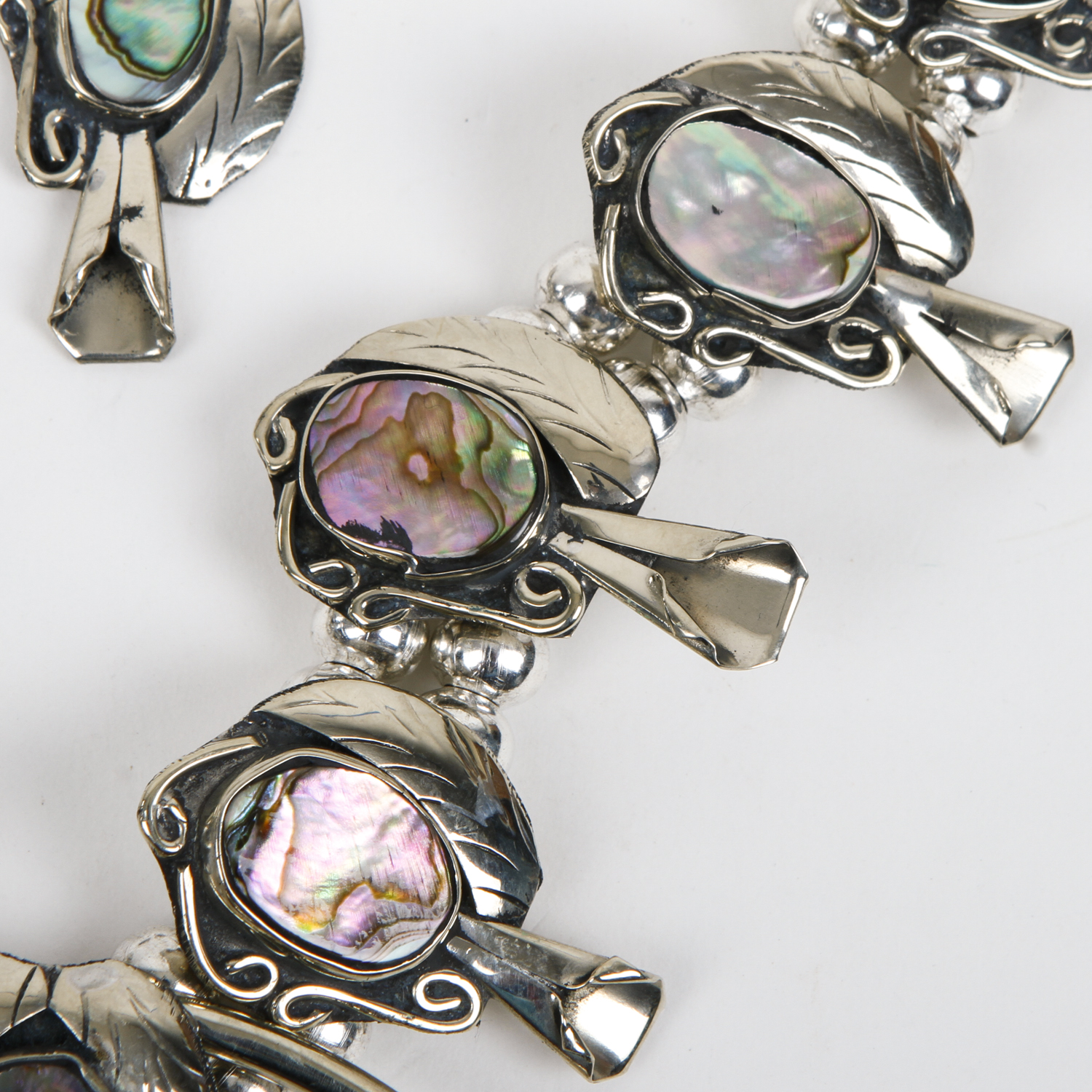 Native American Style Squash Blossom Costume Parure