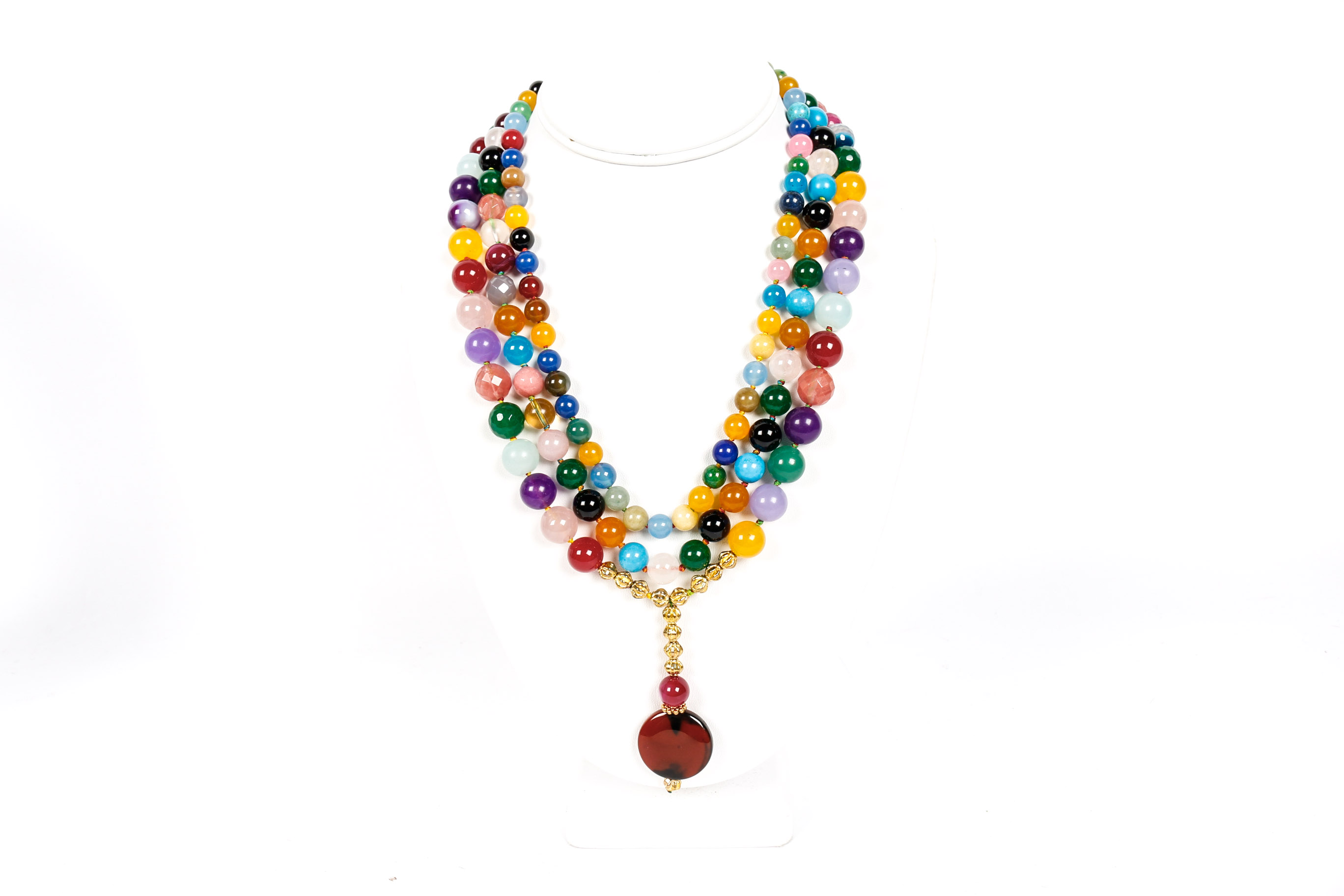 Pair of Multi Stone Necklaces