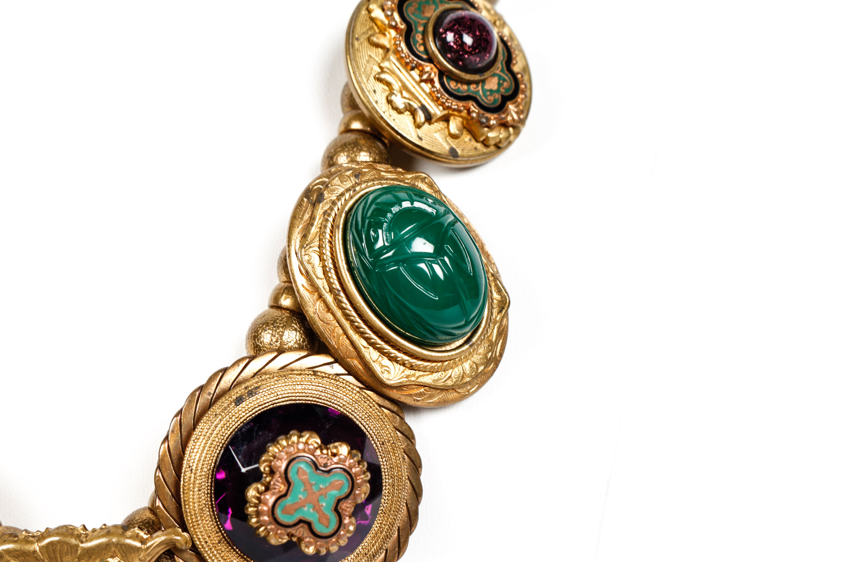 Copper Etruscan Revival Necklace