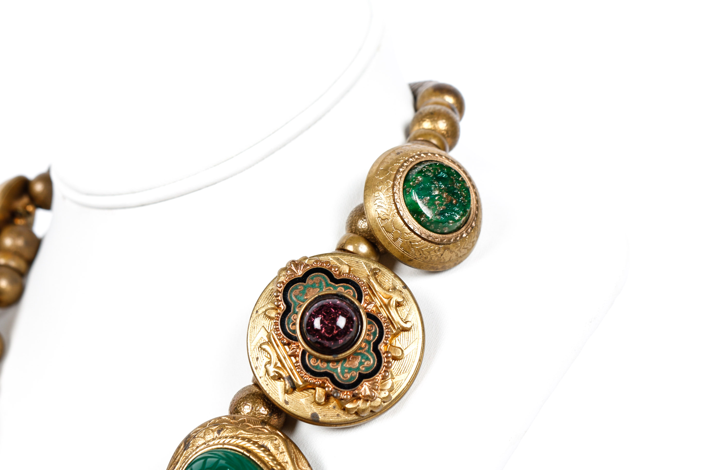 Copper Etruscan Revival Necklace