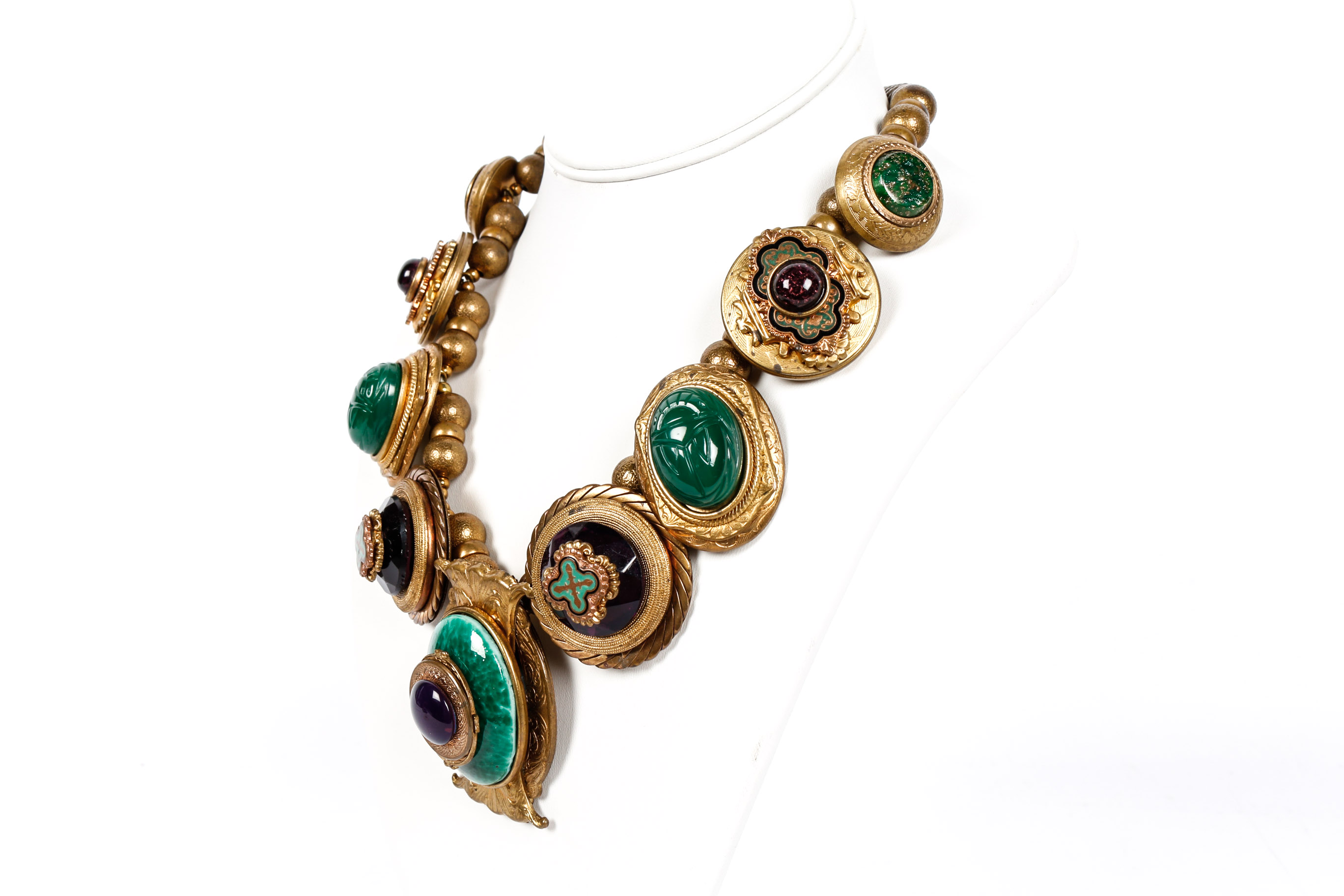 Copper Etruscan Revival Necklace