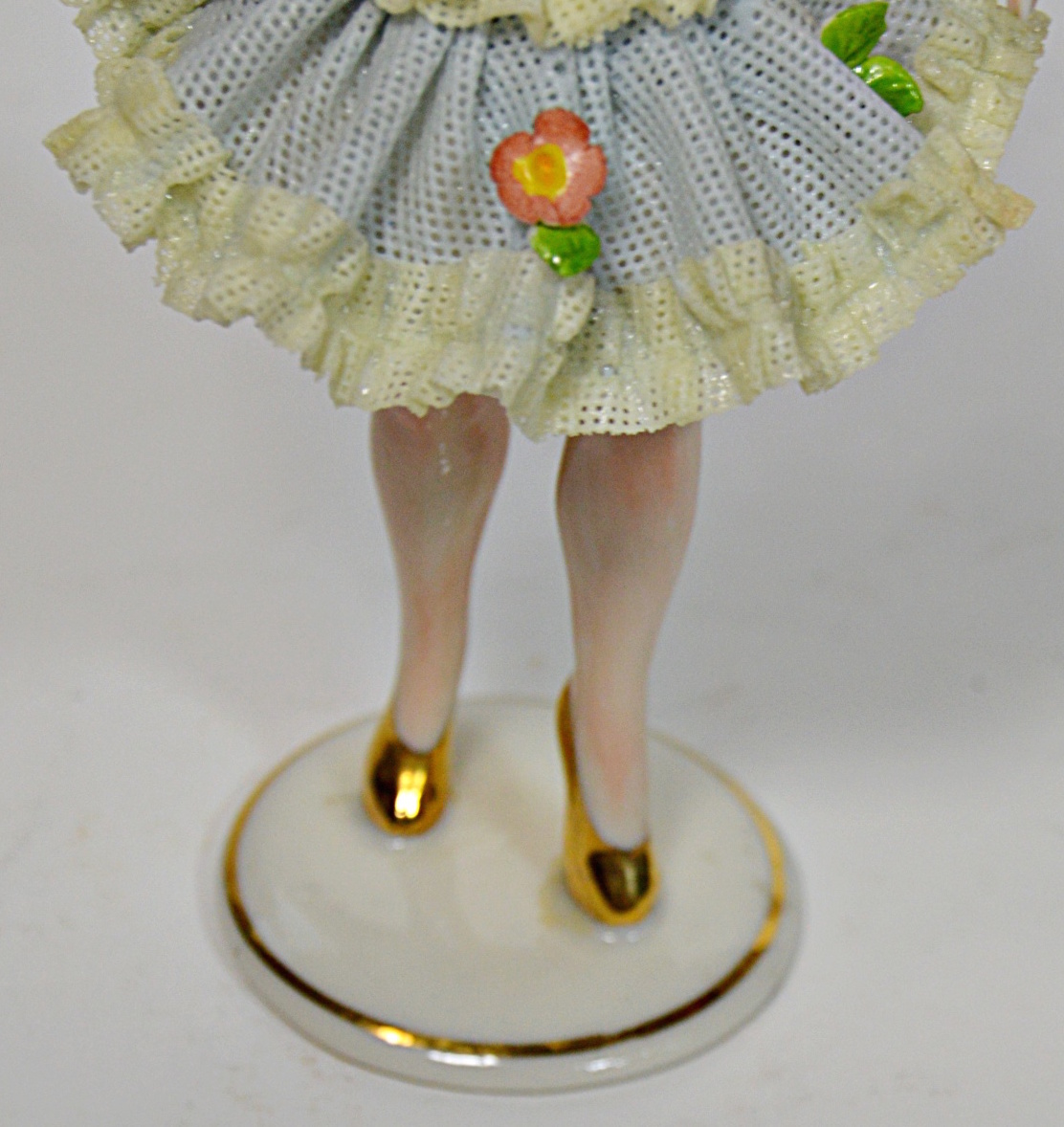 Antique Dresden Porcelain Ballerina