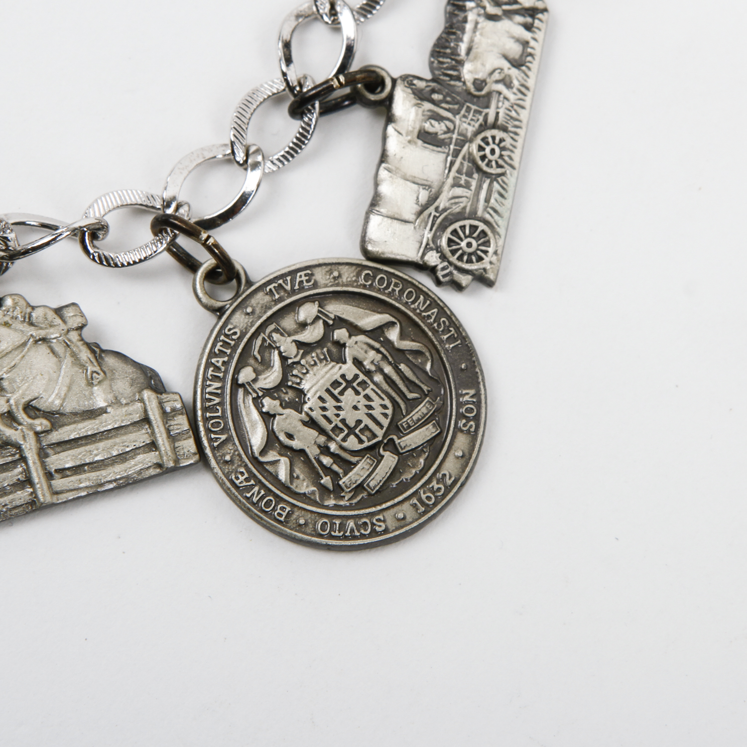 Maryland-Themed Sterling Silver Charm Bracelet