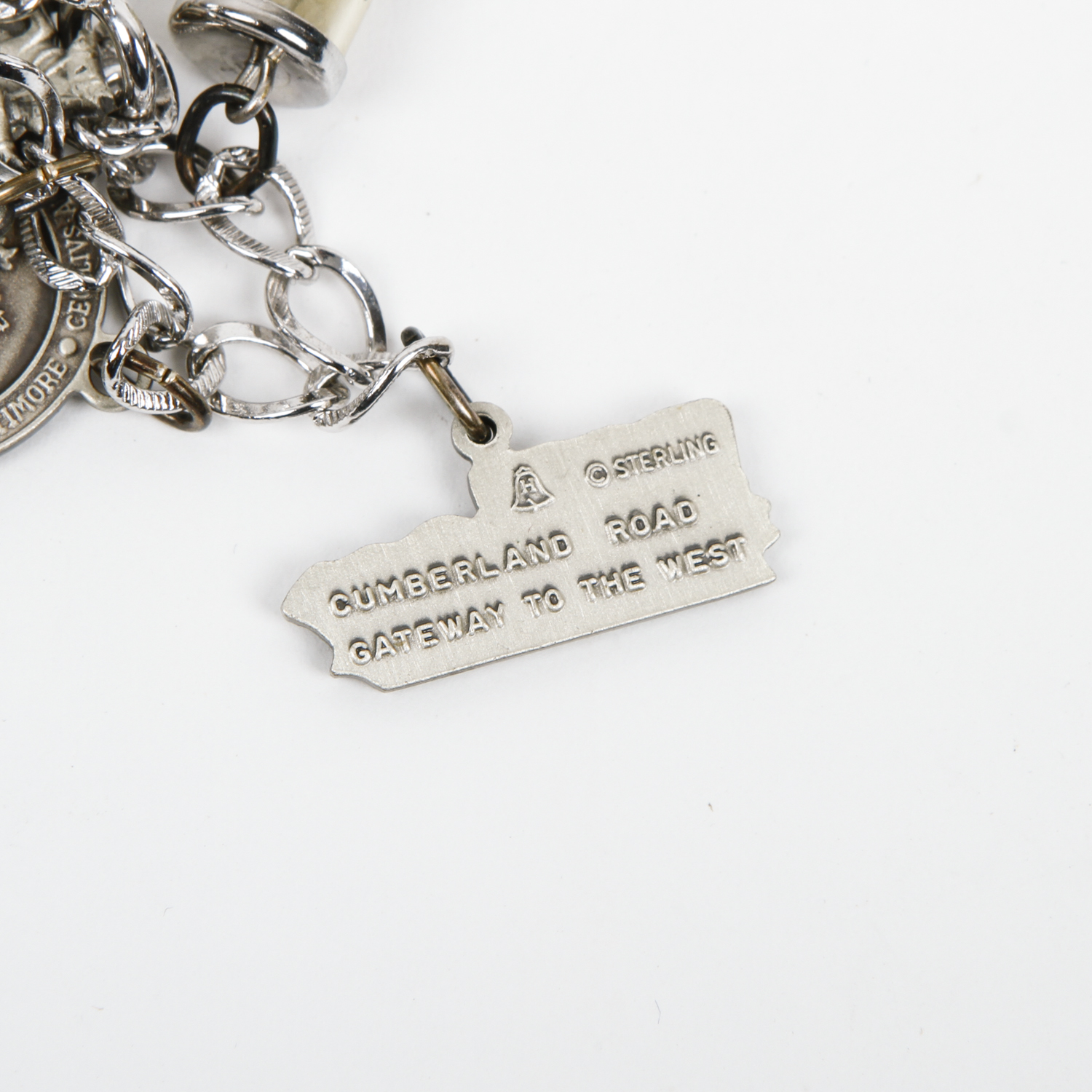 Maryland-Themed Sterling Silver Charm Bracelet