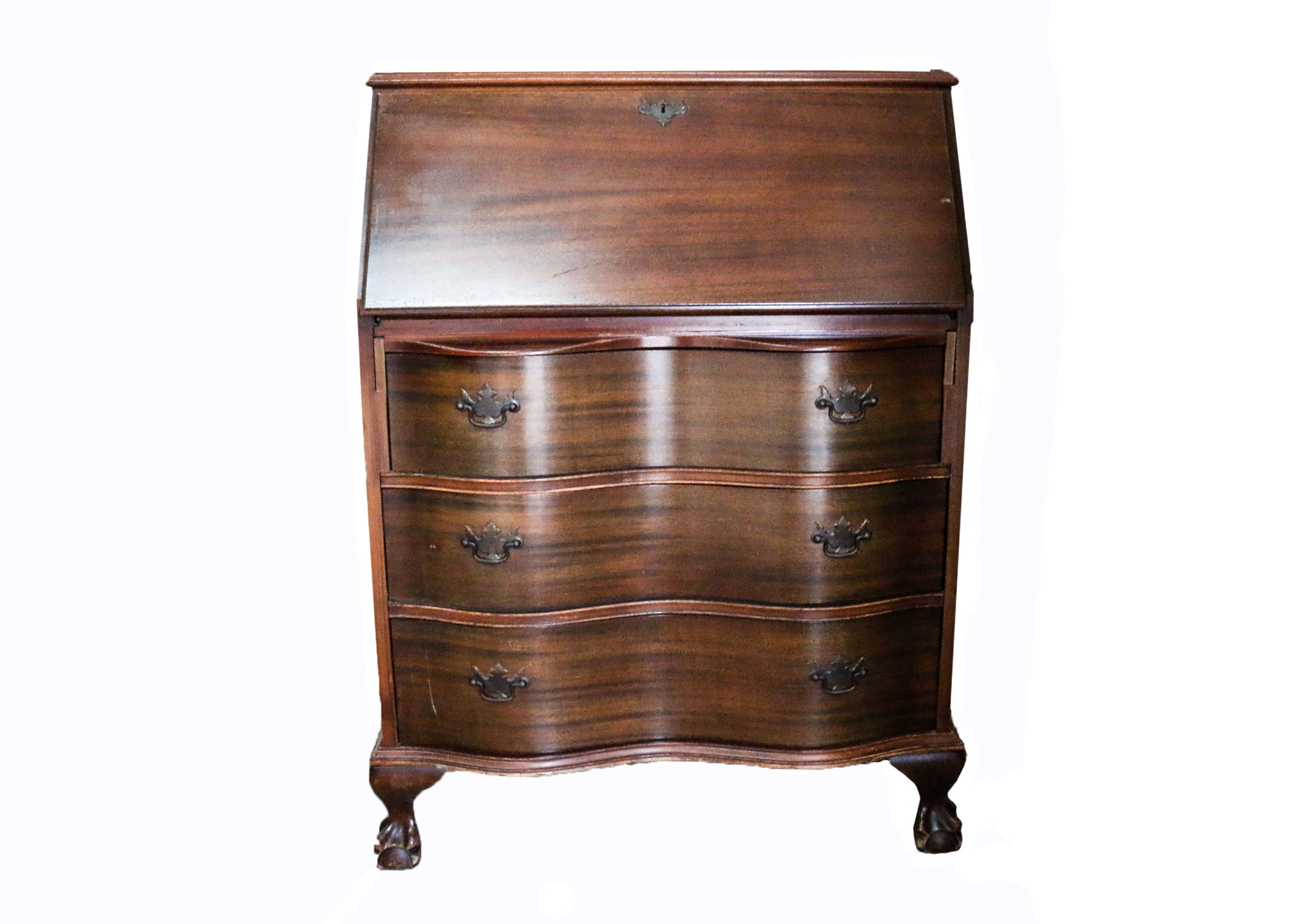 Vintage Wooden Secretary Desk