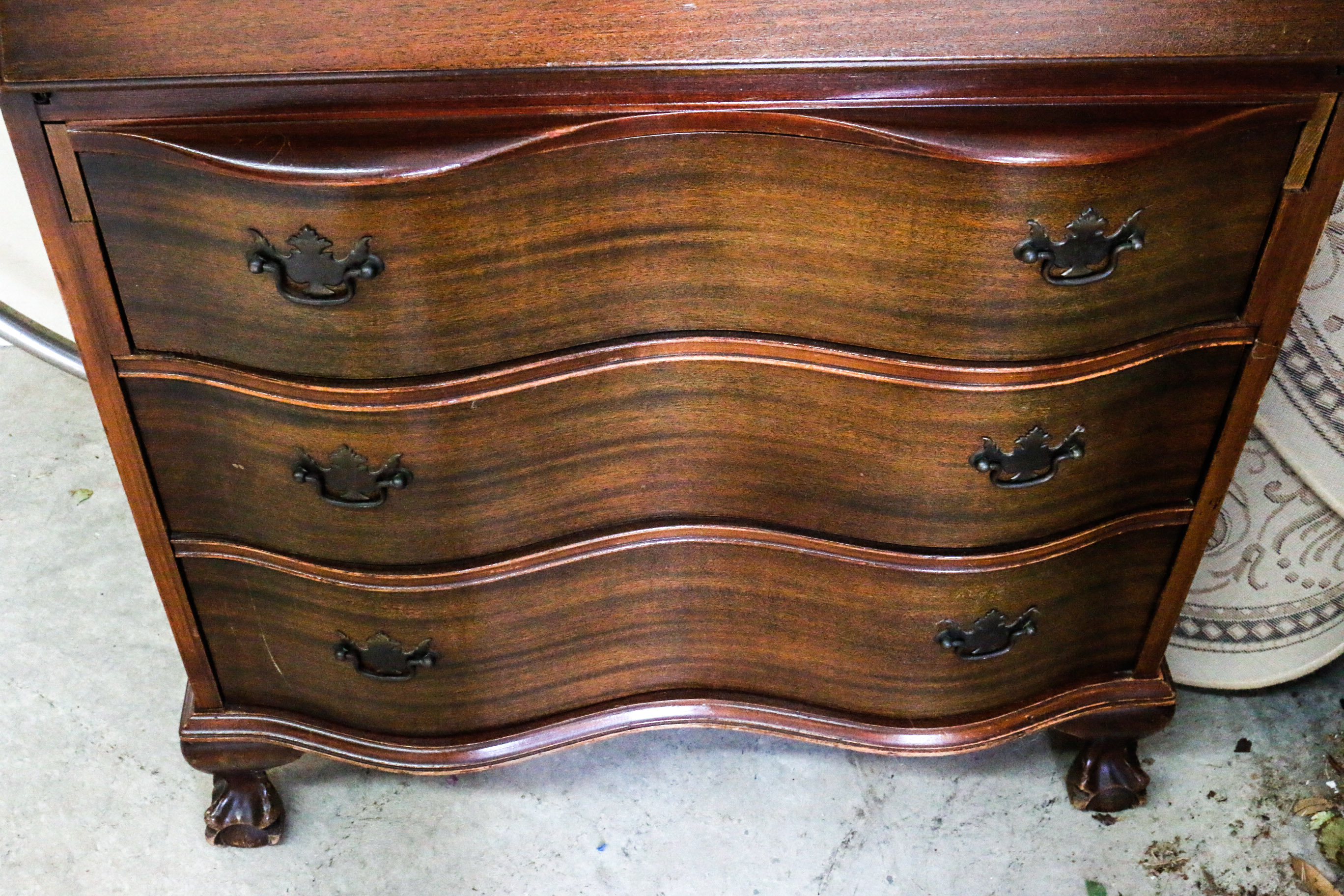 Vintage Wooden Secretary Desk