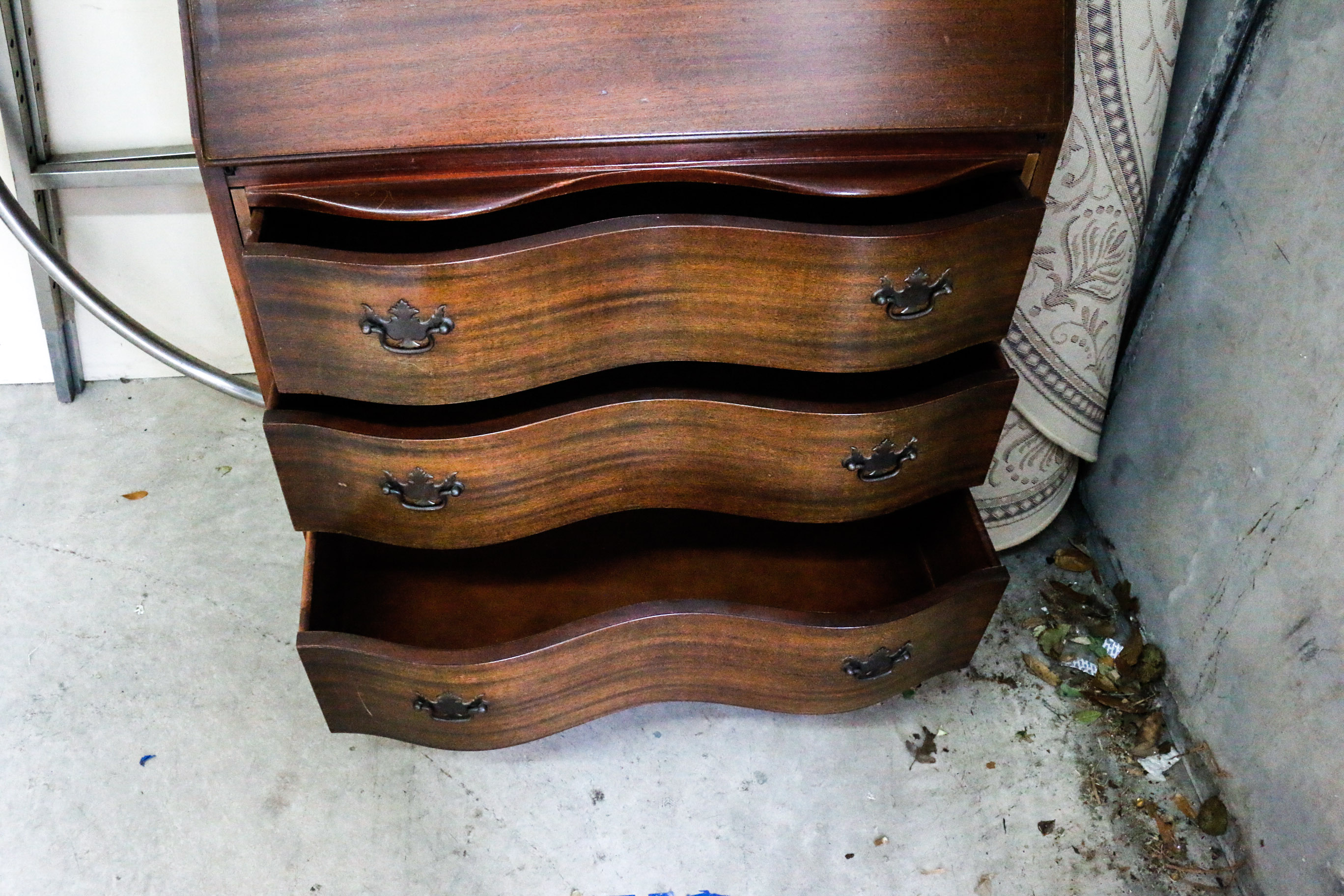 Vintage Wooden Secretary Desk