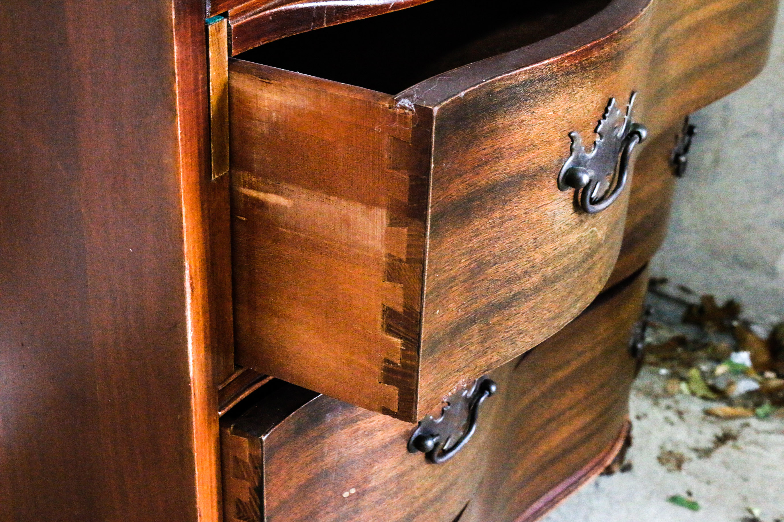 Vintage Wooden Secretary Desk