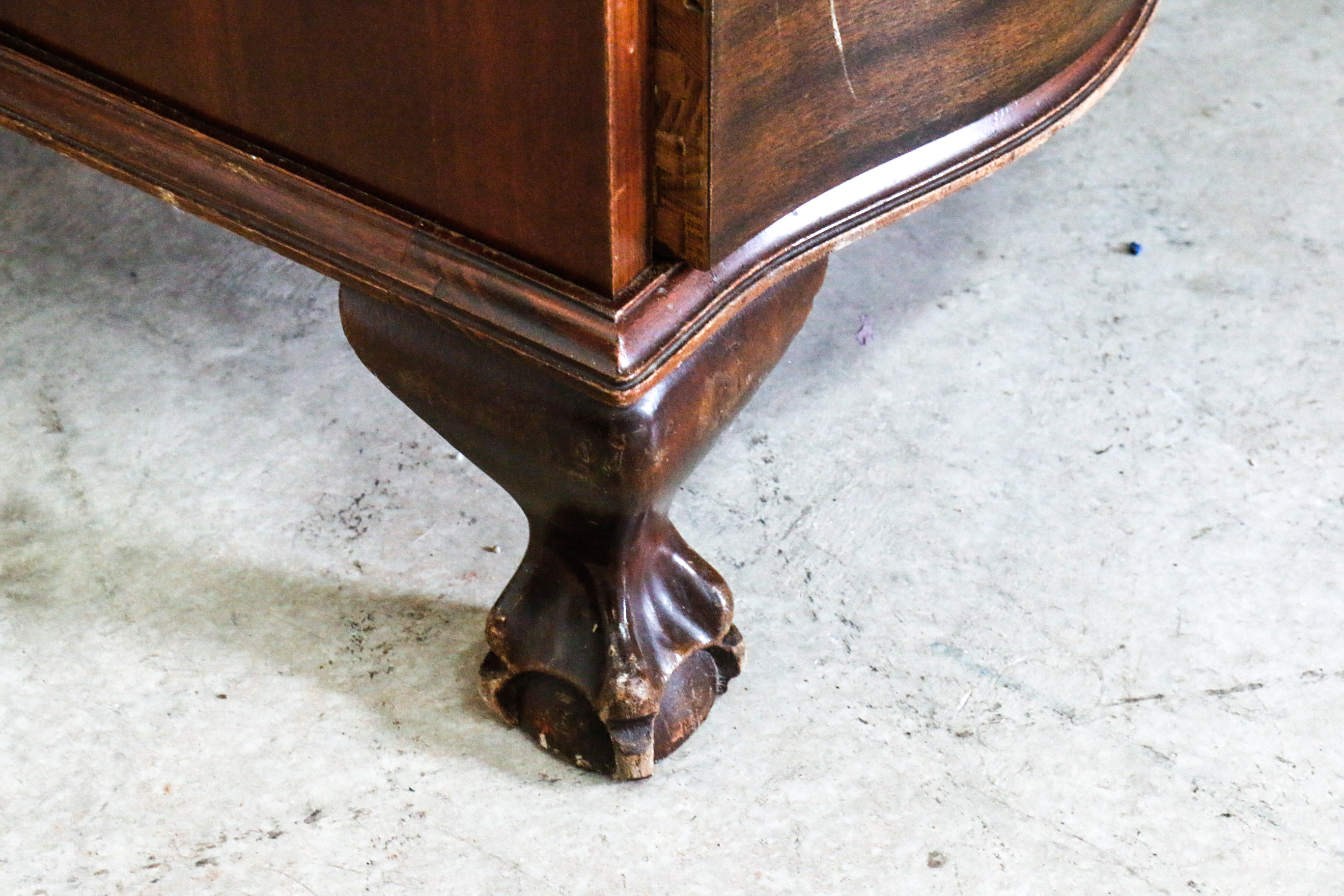 Vintage Wooden Secretary Desk