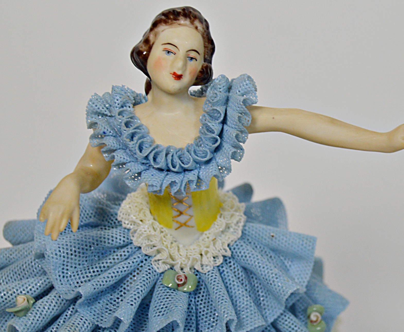 Antique Dresden Porcelain Ballerina