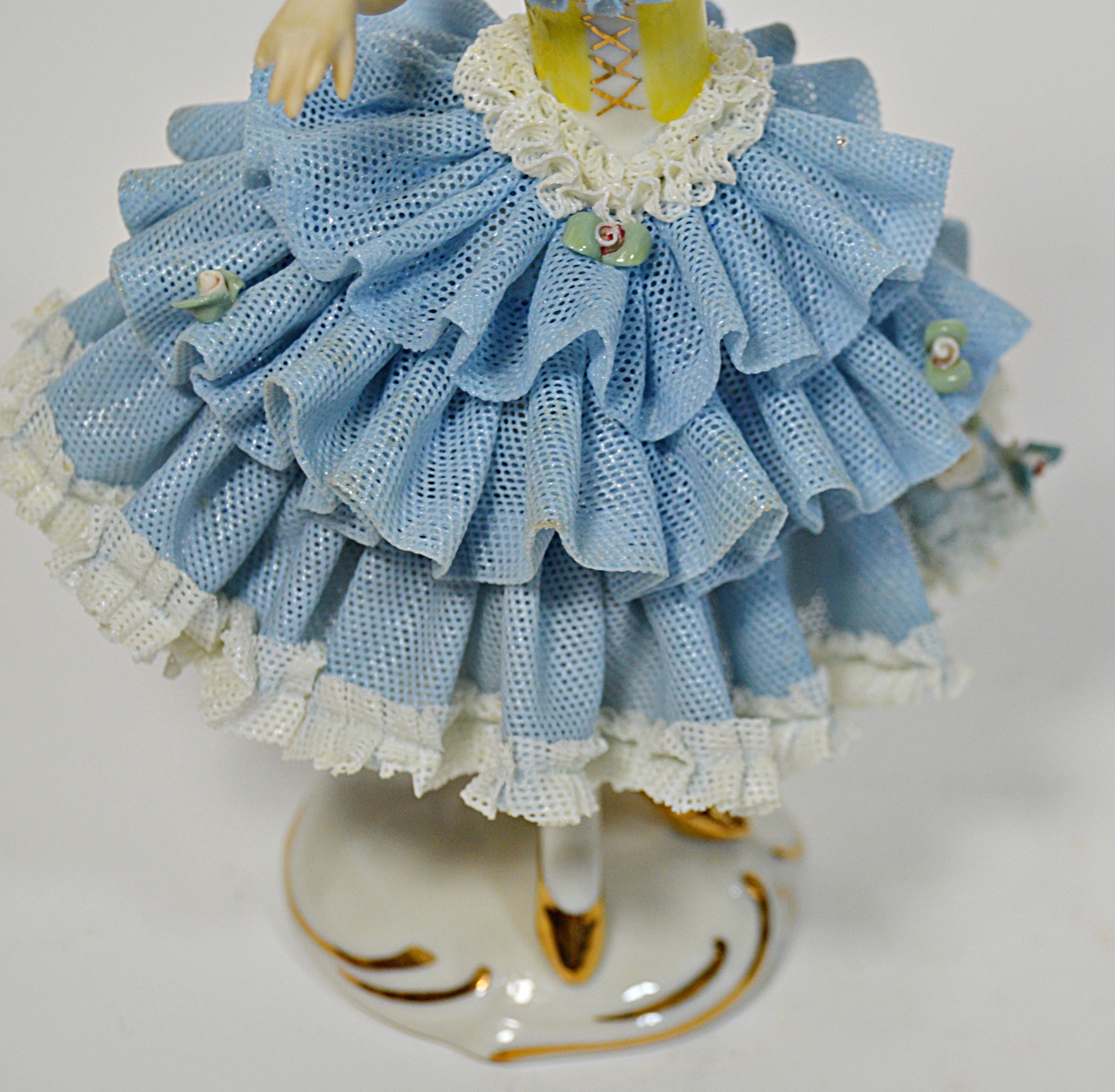 Antique Dresden Porcelain Ballerina