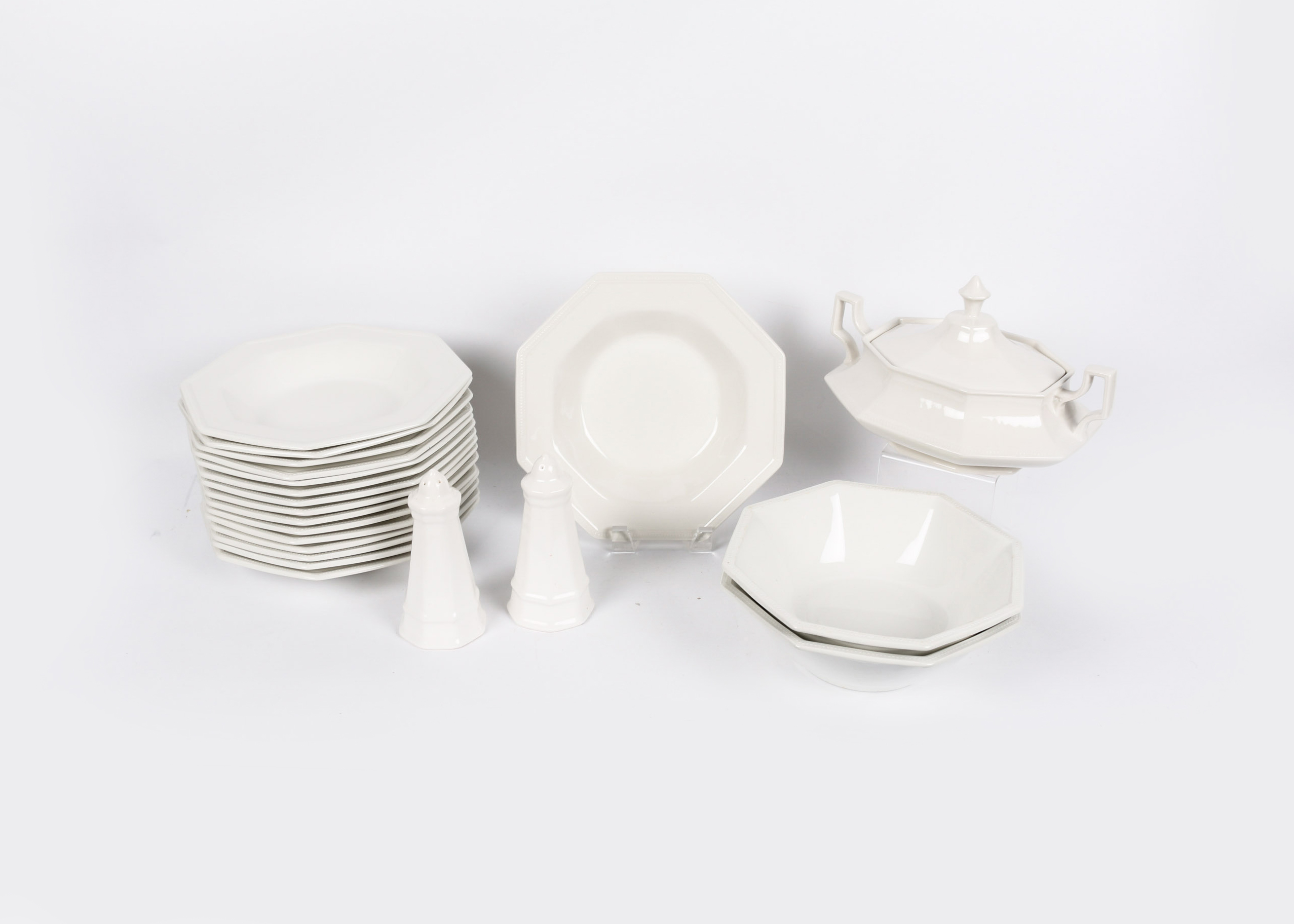 White Ironstone Tableware Including Johnson Brothers