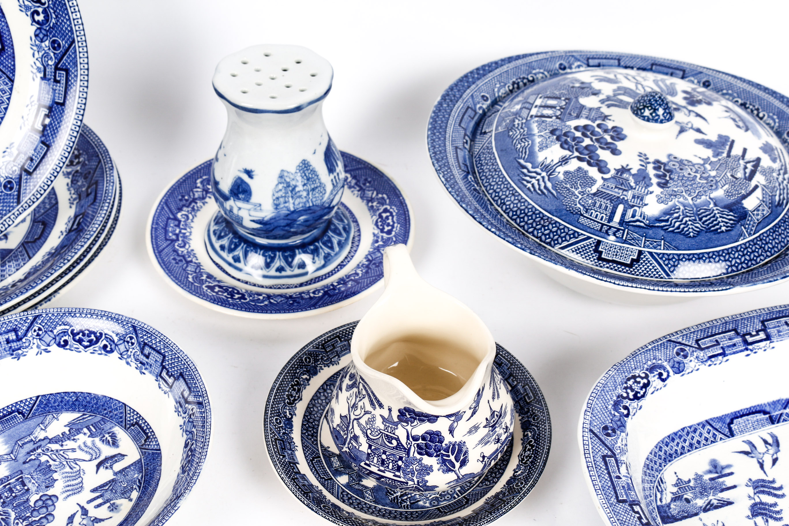"Blue Willow" China Including W.R. Midwinter and Johnson Brothers