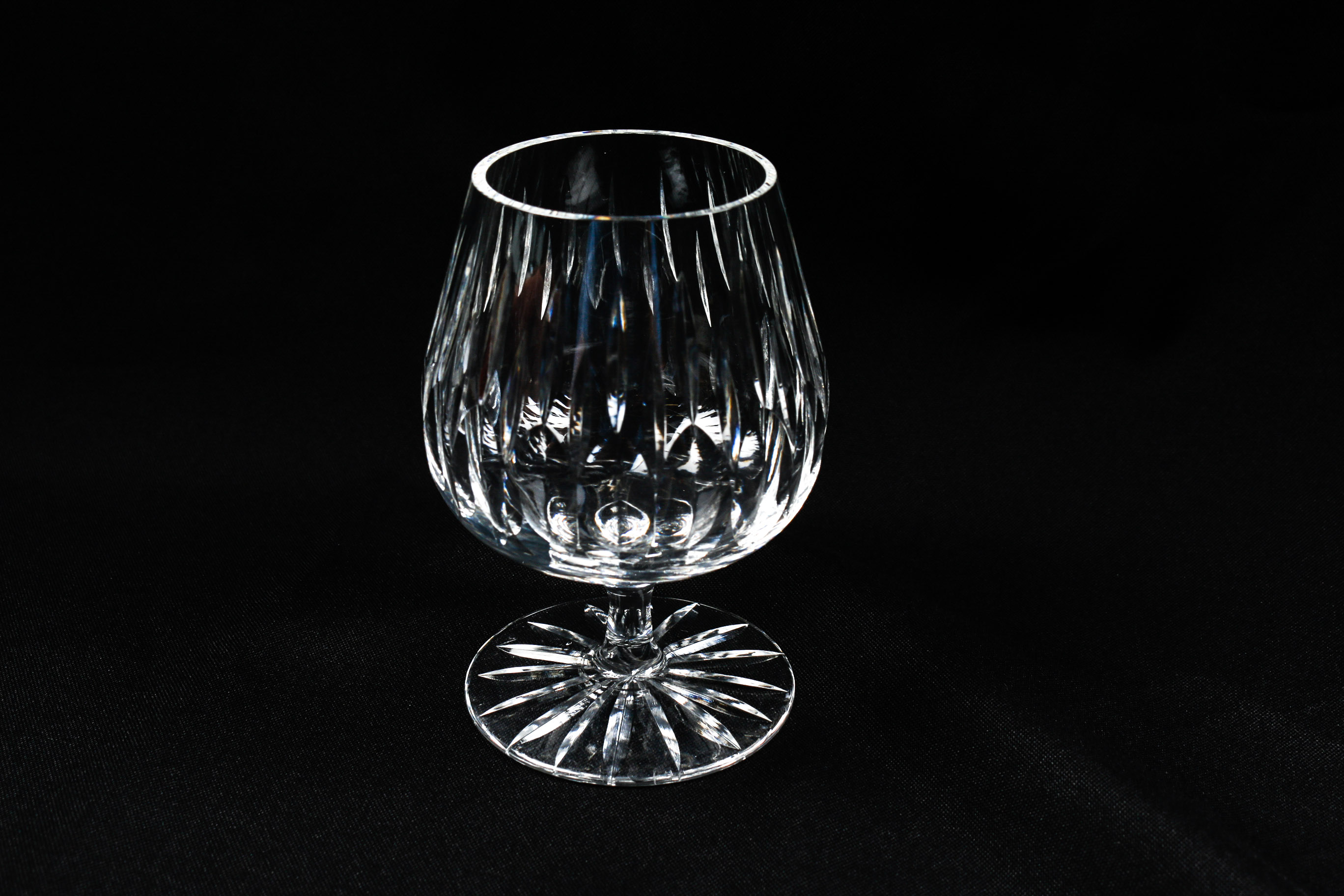 Six Crystal Brandy Glasses