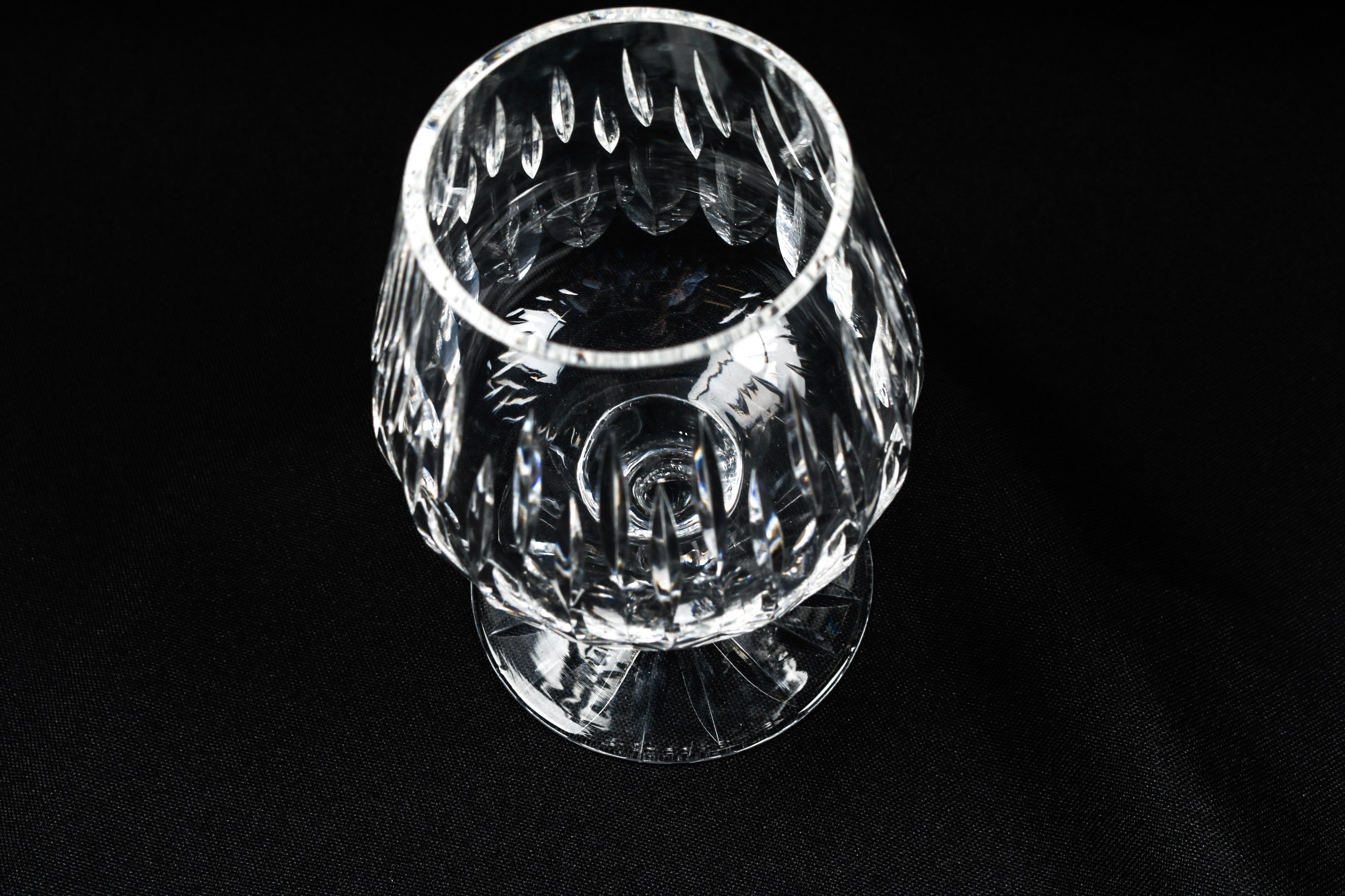 Six Crystal Brandy Glasses