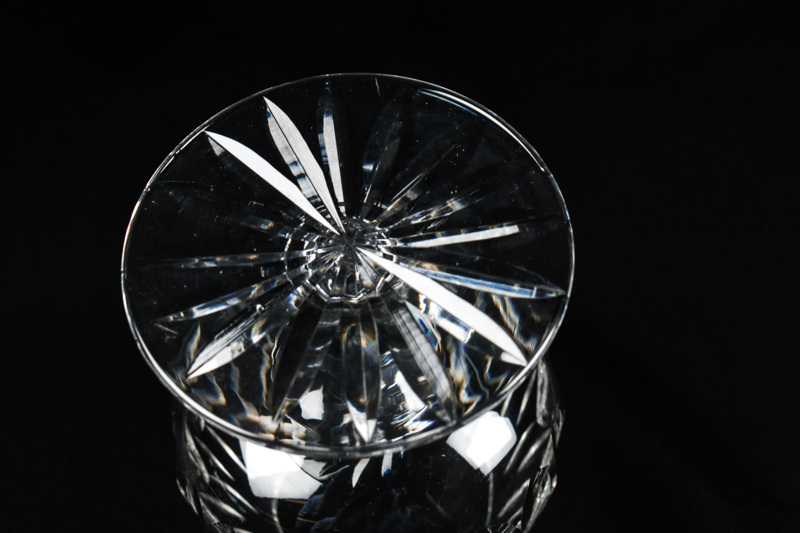 Six Crystal Brandy Glasses