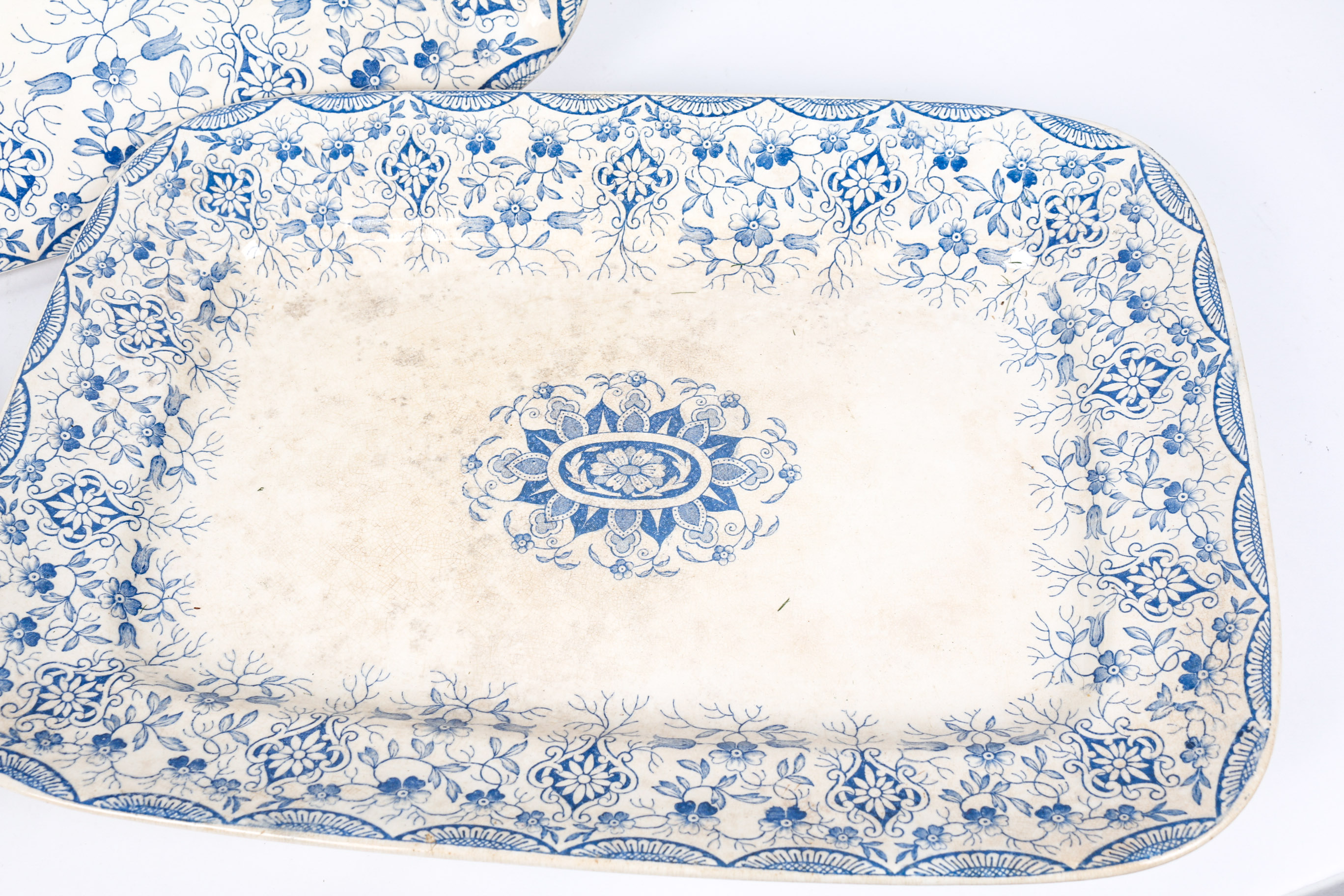 Three W.H Grindley and Tunstall "Daisy" Platters