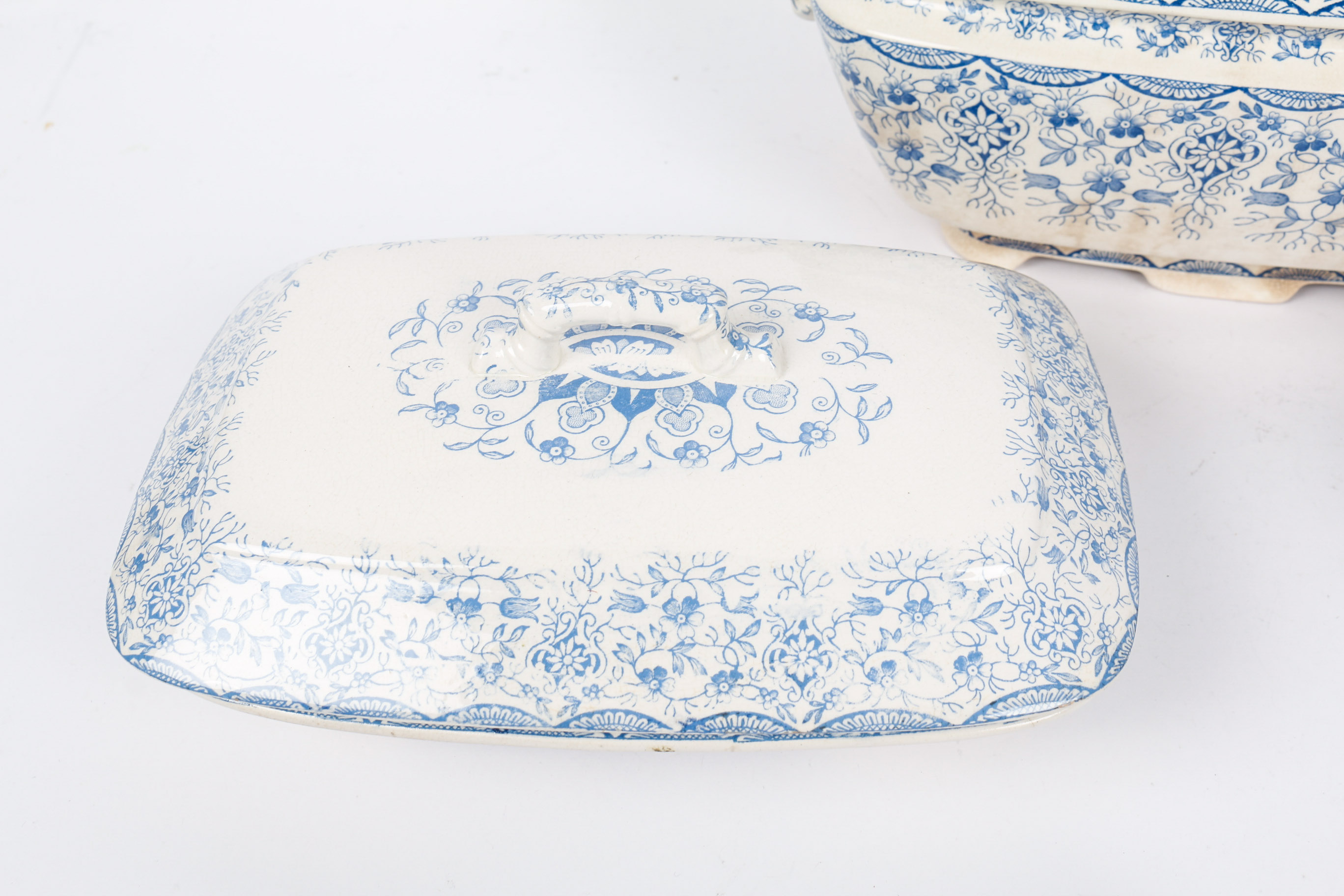 Three W.H Grindley and Tunstall "Daisy" Lidded Tureens