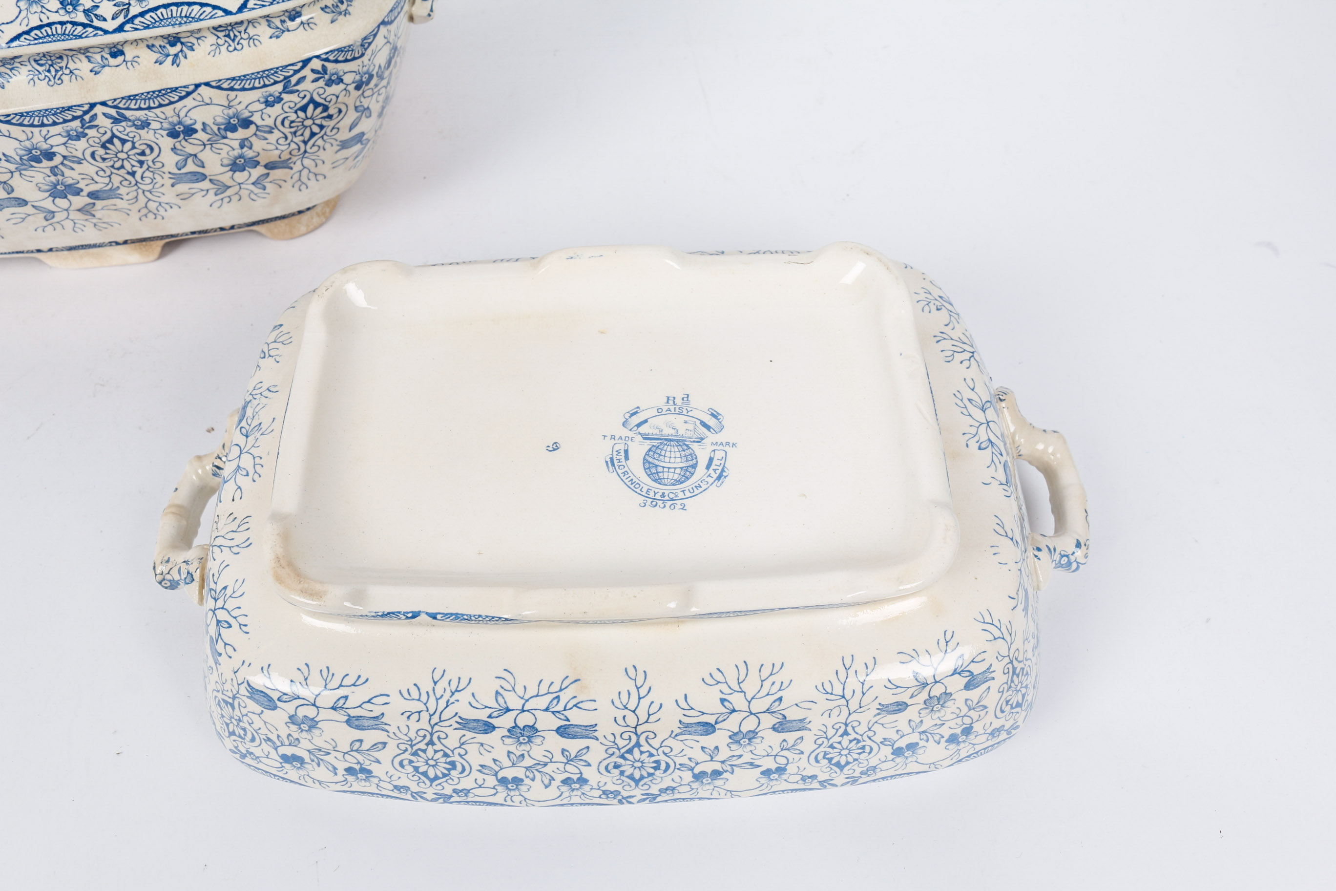 Three W.H Grindley and Tunstall "Daisy" Lidded Tureens