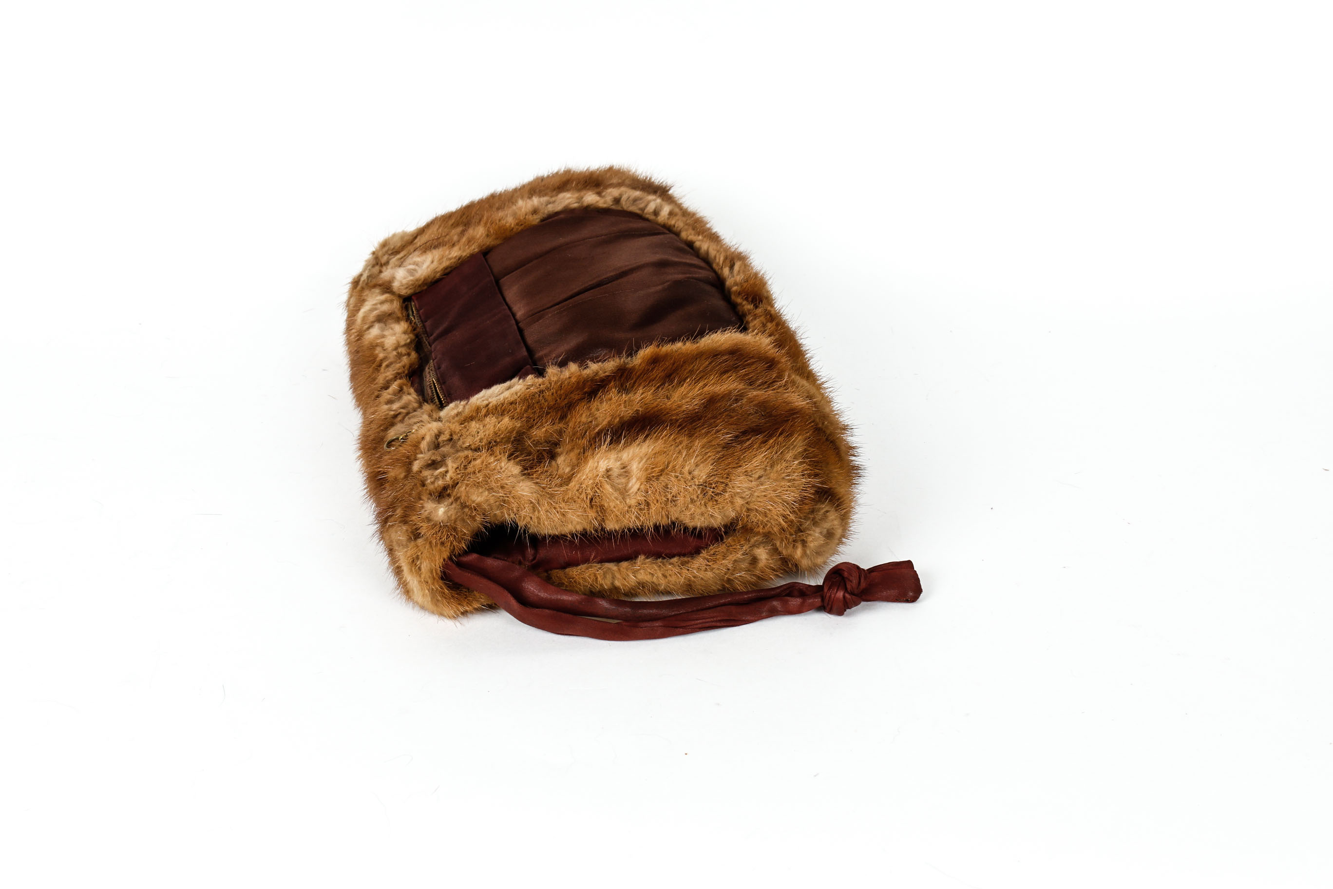 Vintage Muskrat Fur Muff