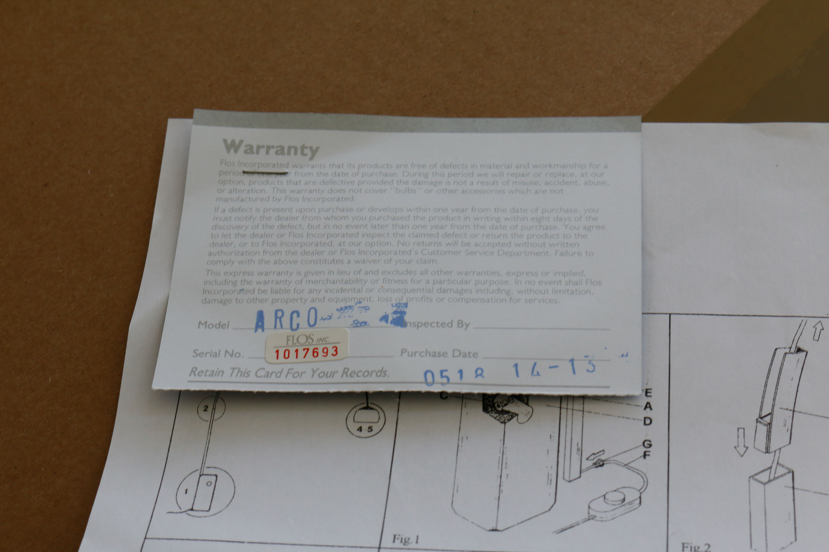 Mid Century Modern Flos ARCO Floor Lamp