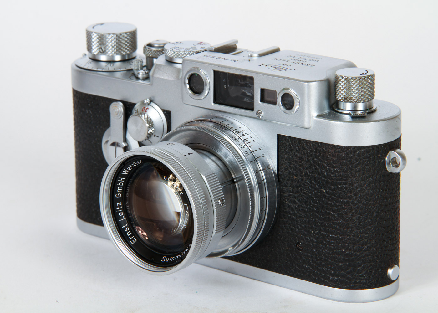 Vintage Leica DBP Camera and Manual