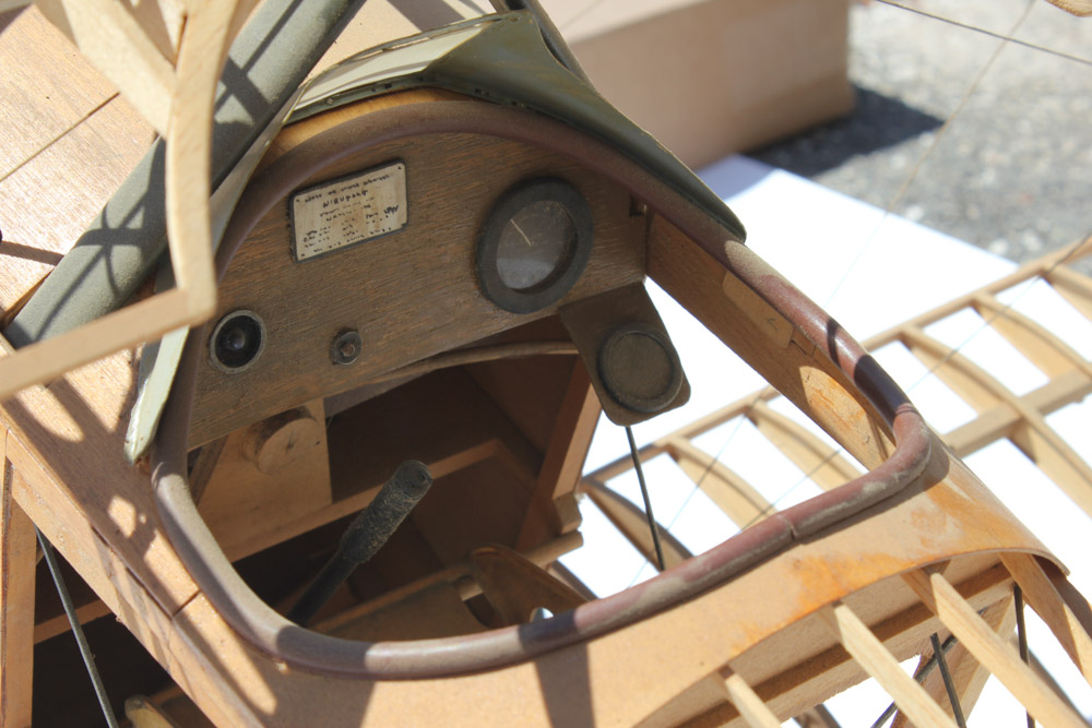 Skeleton Model of the WWI Era French Nieuport 11 (Bébé) Sesquiplane