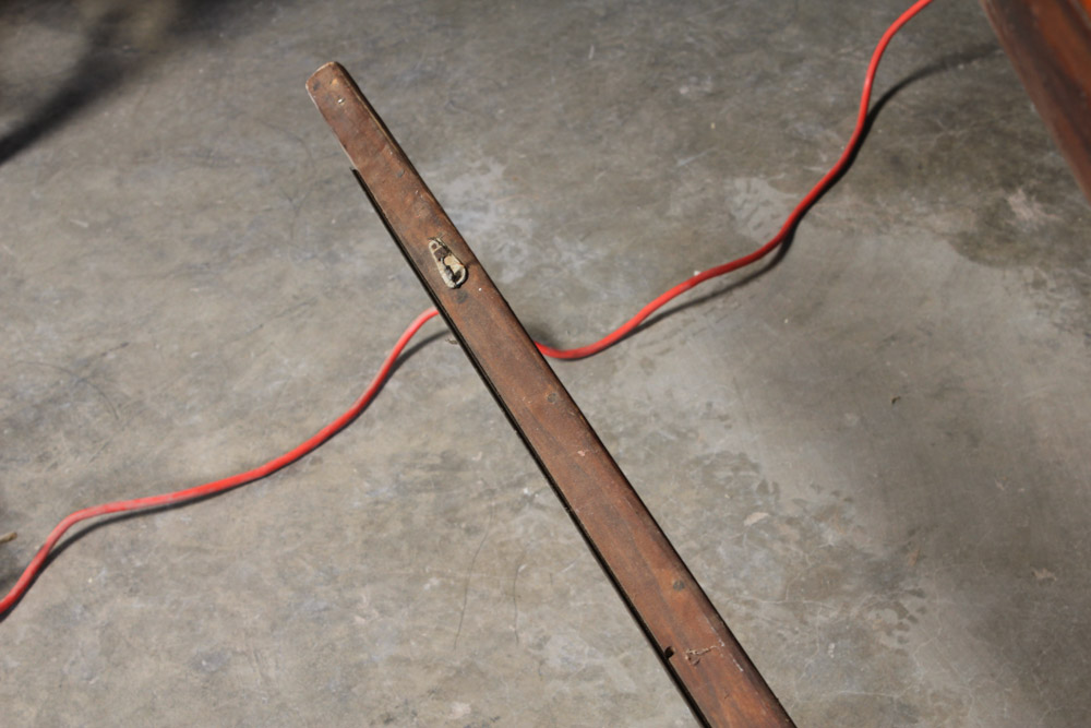 Vintage Mahogany Sailing Canoe