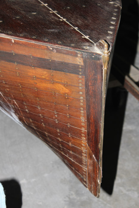 Vintage Mahogany Sailing Canoe