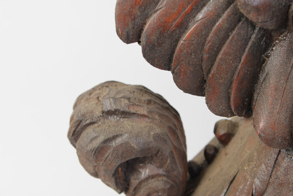 Set of Three Hand Carved Griffin Architectural Elements