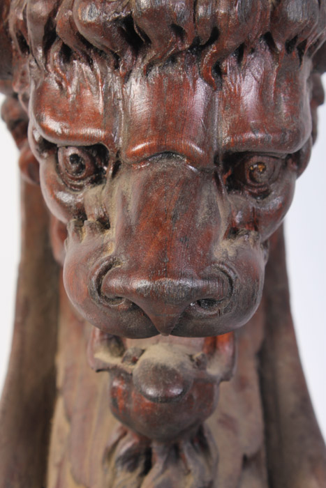 Set of Three Hand Carved Griffin Architectural Elements