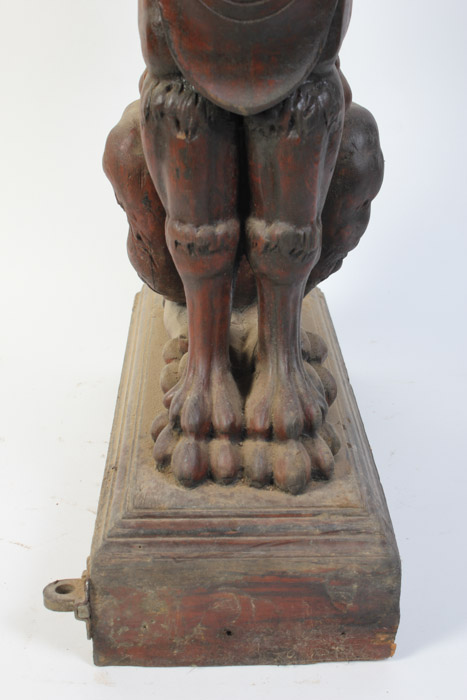 Set of Three Hand Carved Griffin Architectural Elements