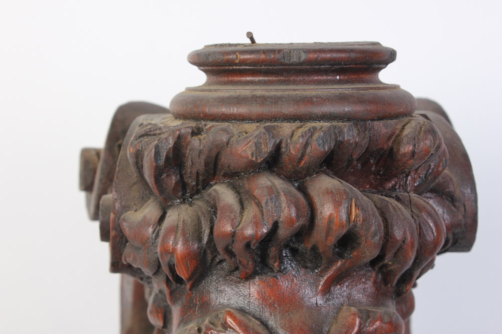 Set of Three Hand Carved Griffin Architectural Elements