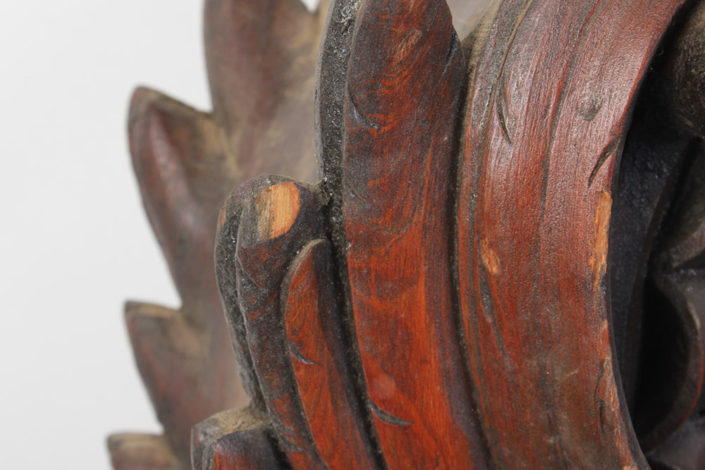 Set of Three Hand Carved Griffin Architectural Elements