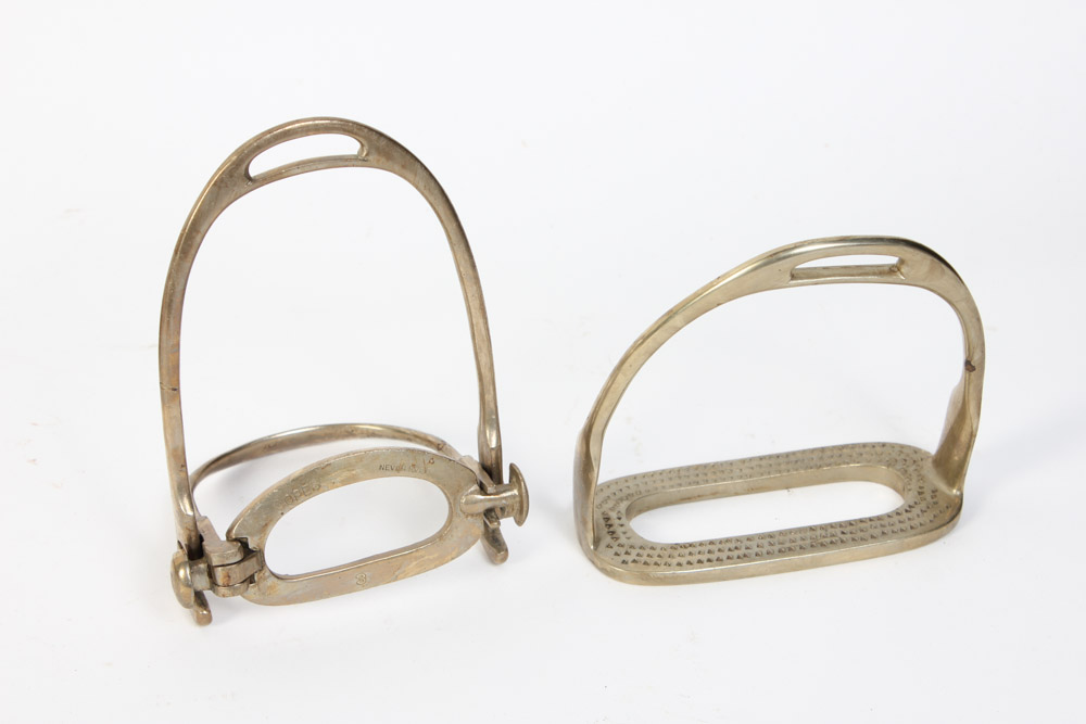 Collection of Stirrups, Chains, and Bits