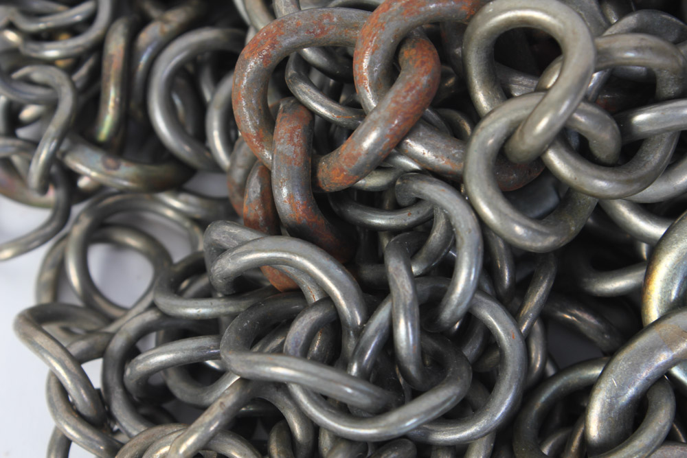 Collection of Stirrups, Chains, and Bits