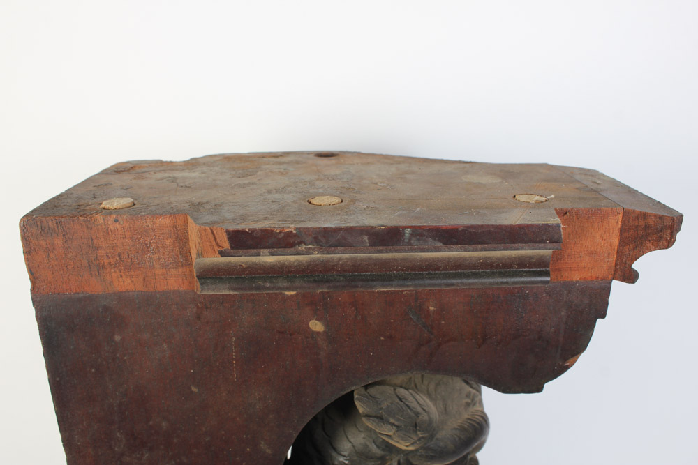 Pair of Hand Carved Owl Architectural Elements