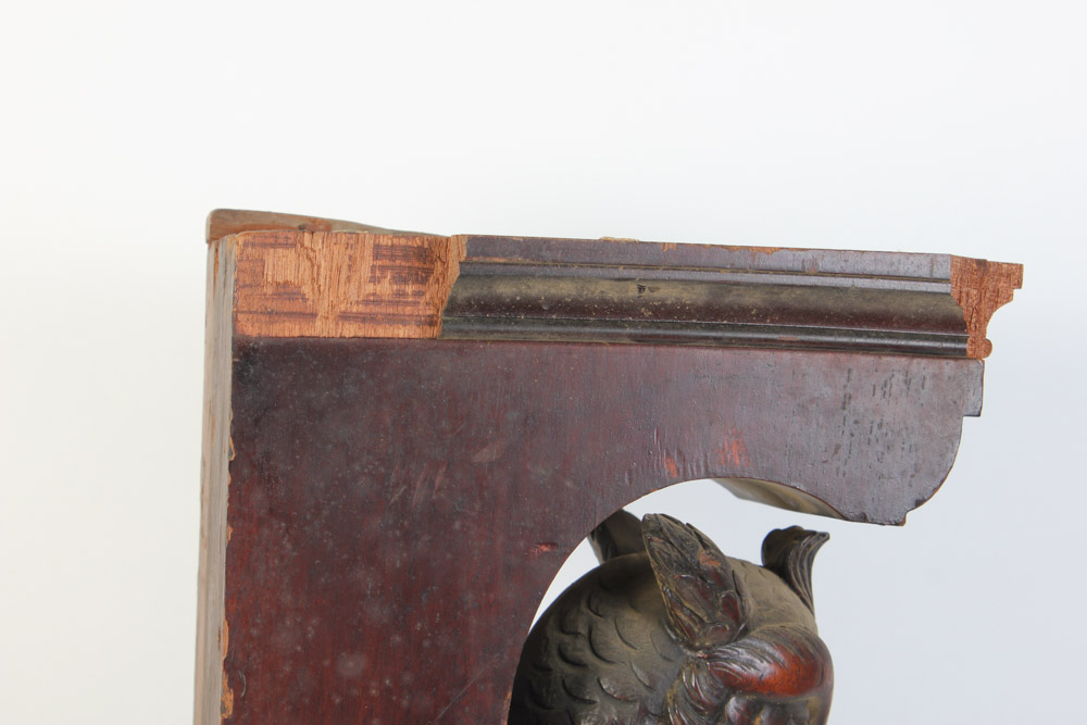 Pair of Hand Carved Owl Architectural Elements