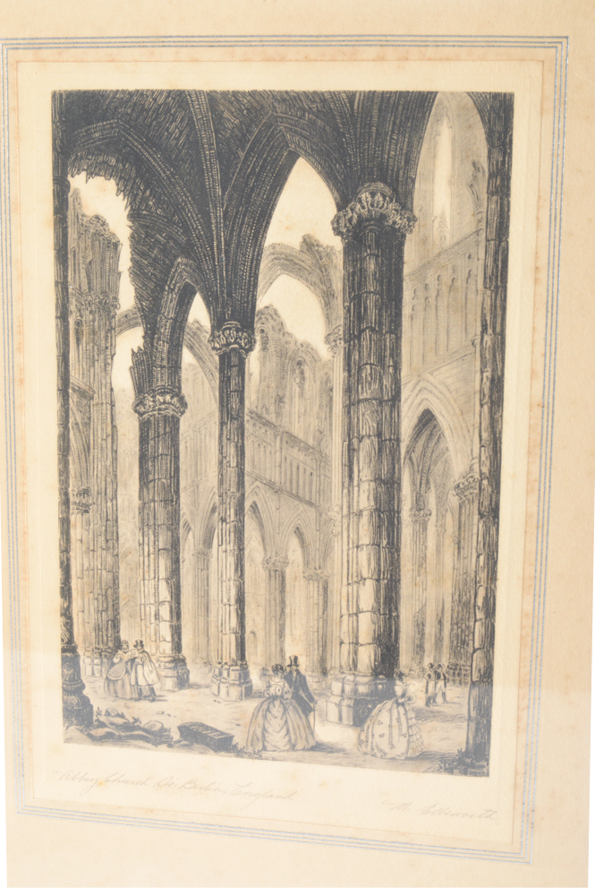 M. Ellsworth English Abbey Church and Cathedral Engravings