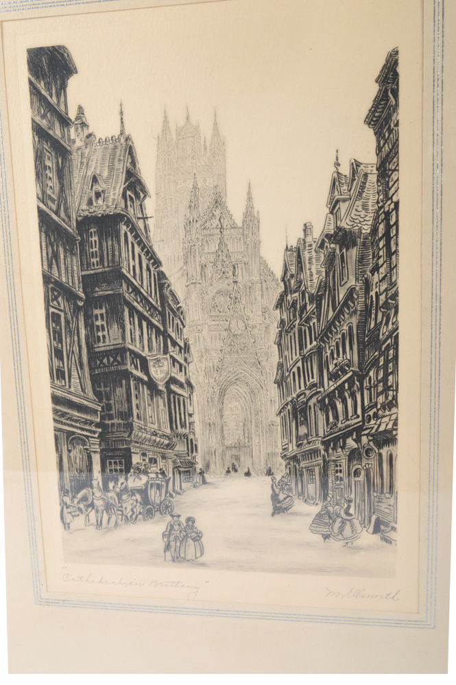 M. Ellsworth English Abbey Church and Cathedral Engravings