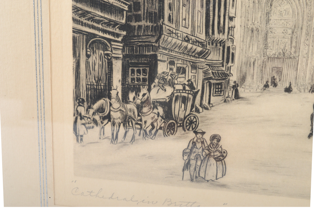 M. Ellsworth English Abbey Church and Cathedral Engravings