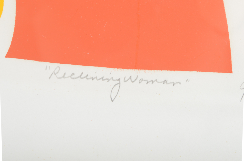 Ginny Artist's Proof Lithograph "Reclining Woman"