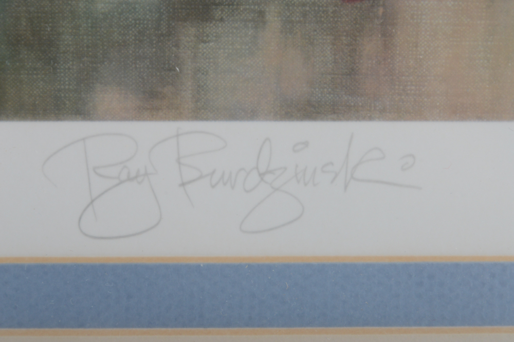 Ray Burdzinski Offset Lithograph "Cottage Garden"