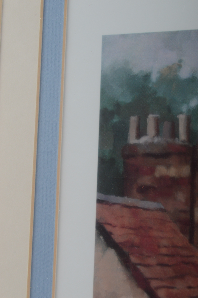 Ray Burdzinski Offset Lithograph "Cottage Garden"