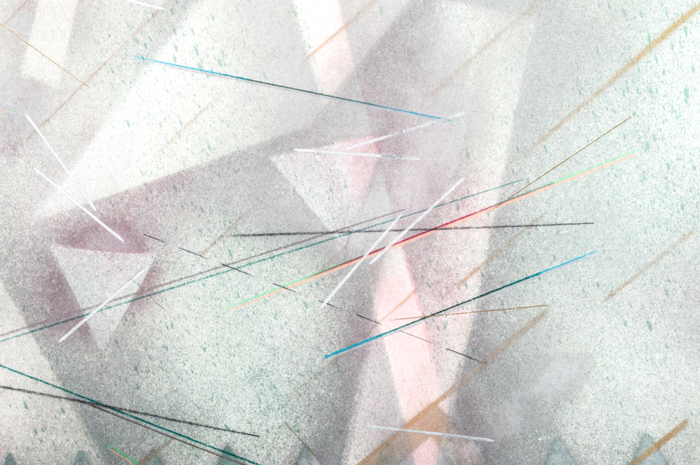 Large Scale C. Ruane Mixed Media on Handmade Paper