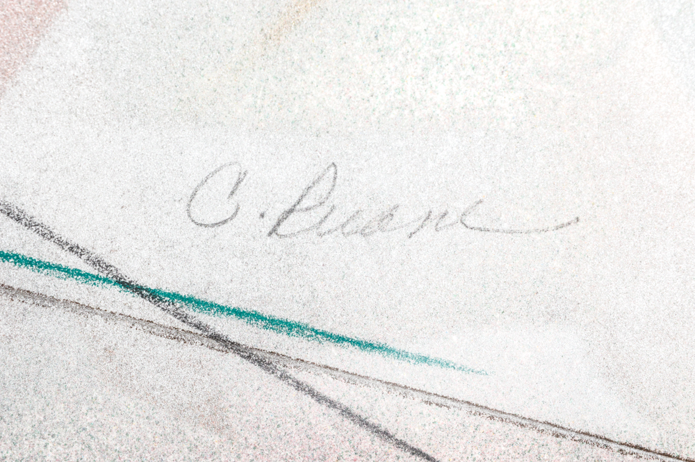 Large Scale C. Ruane Mixed Media on Handmade Paper