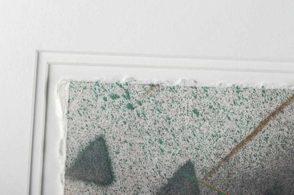 Large Scale C. Ruane Mixed Media on Handmade Paper