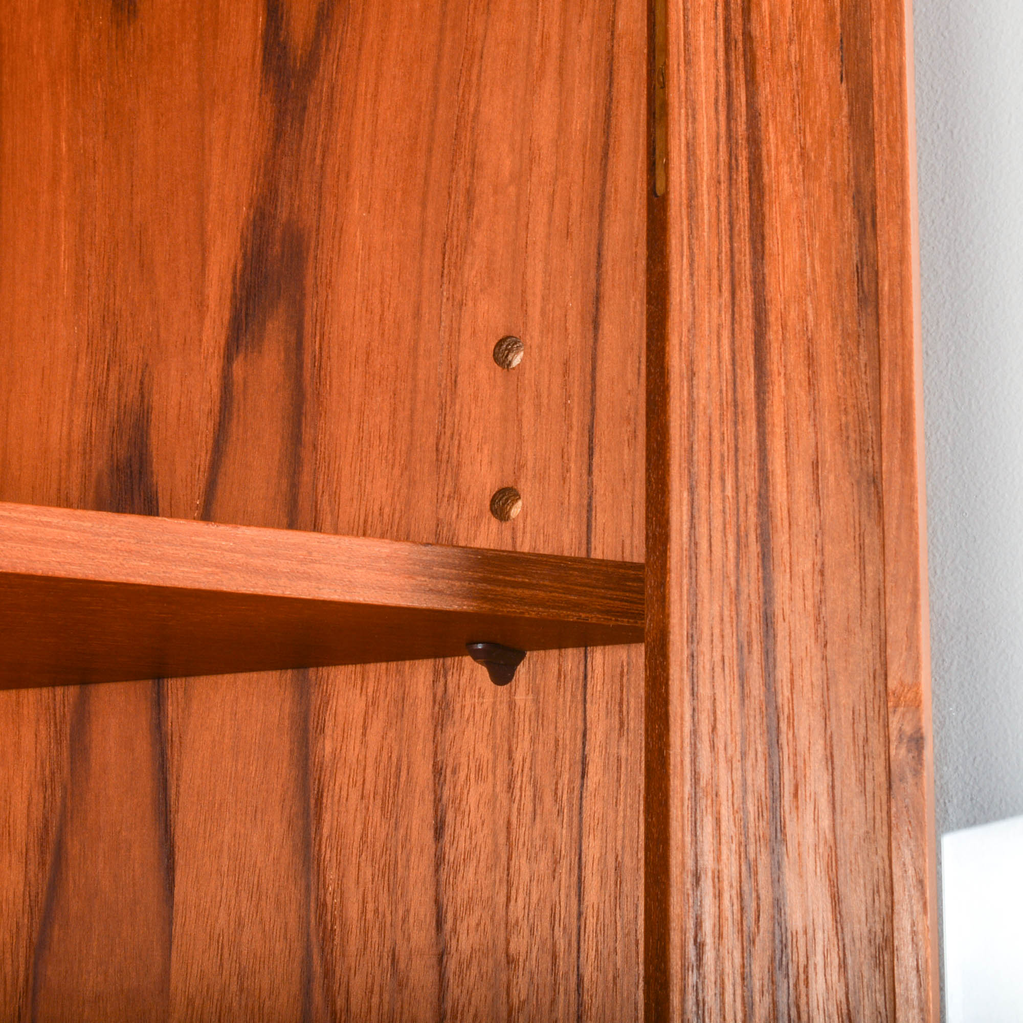 Vinde Møbelfabrik Danish Modern Teak Corner Curio Cabinet