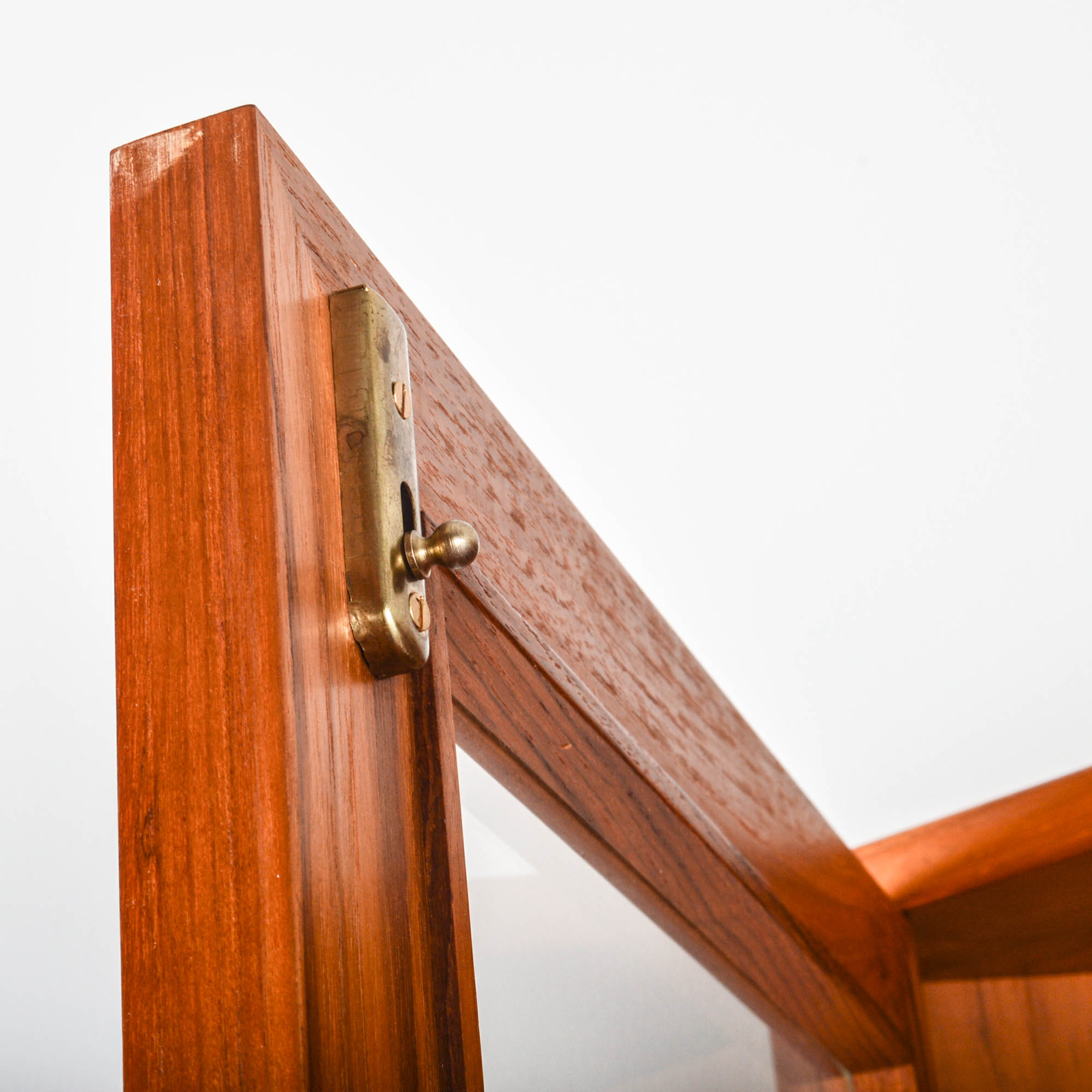 Vinde Møbelfabrik Danish Modern Teak Corner Curio Cabinet